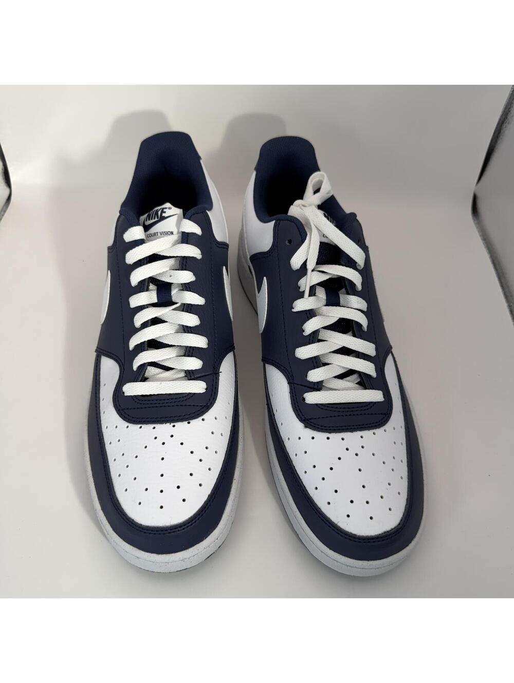 Nike Court Vision Lo Midnight Navy White Men Size 13 Low-Top Sneaker HM9862-400